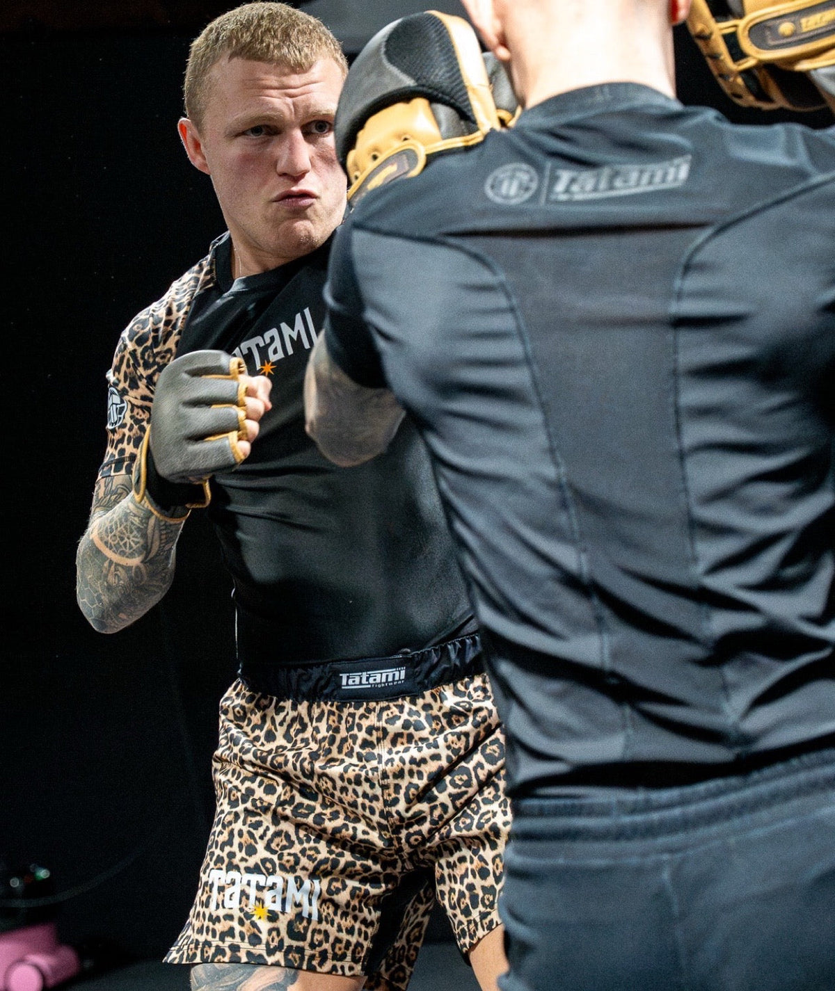 High Split MMA Shorts - Leopard