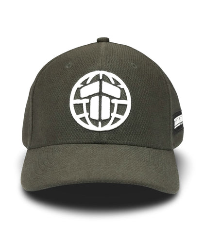 T Logo Baseball Cap - Khaki/White
