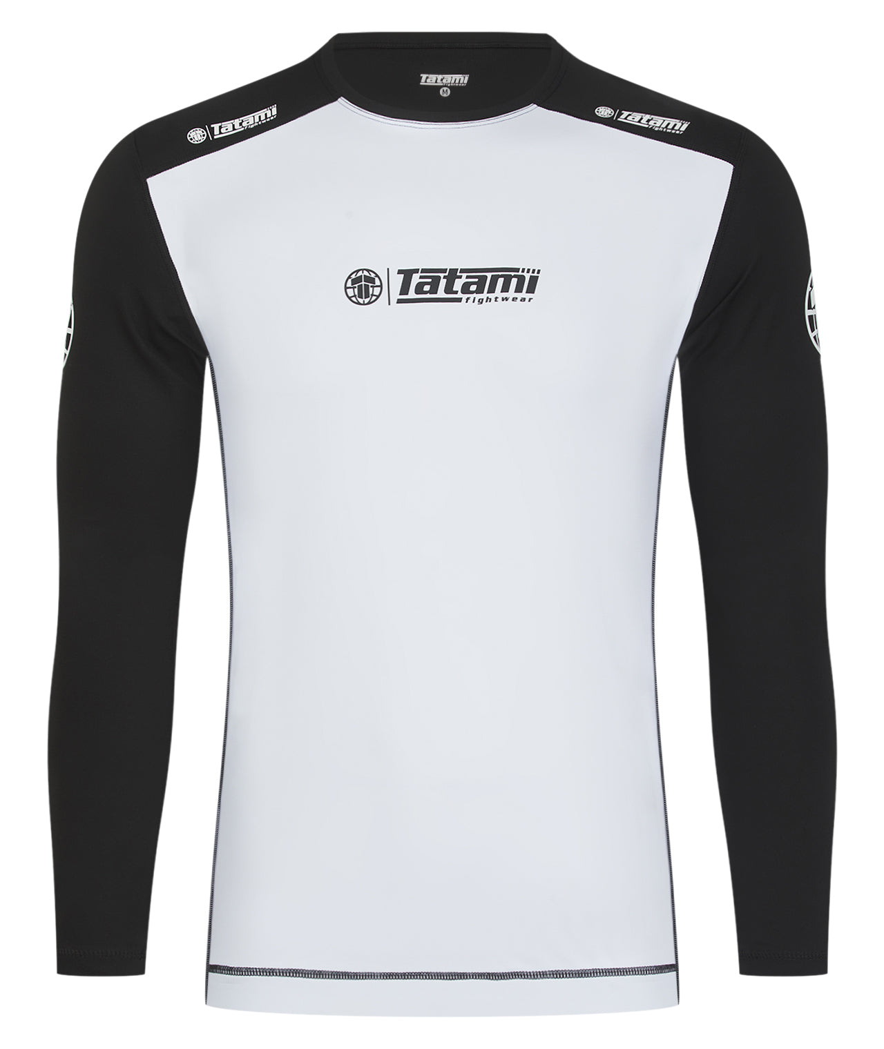 Essentials Long Sleeve Rash Guard - White – Tatami Fightwear Australia