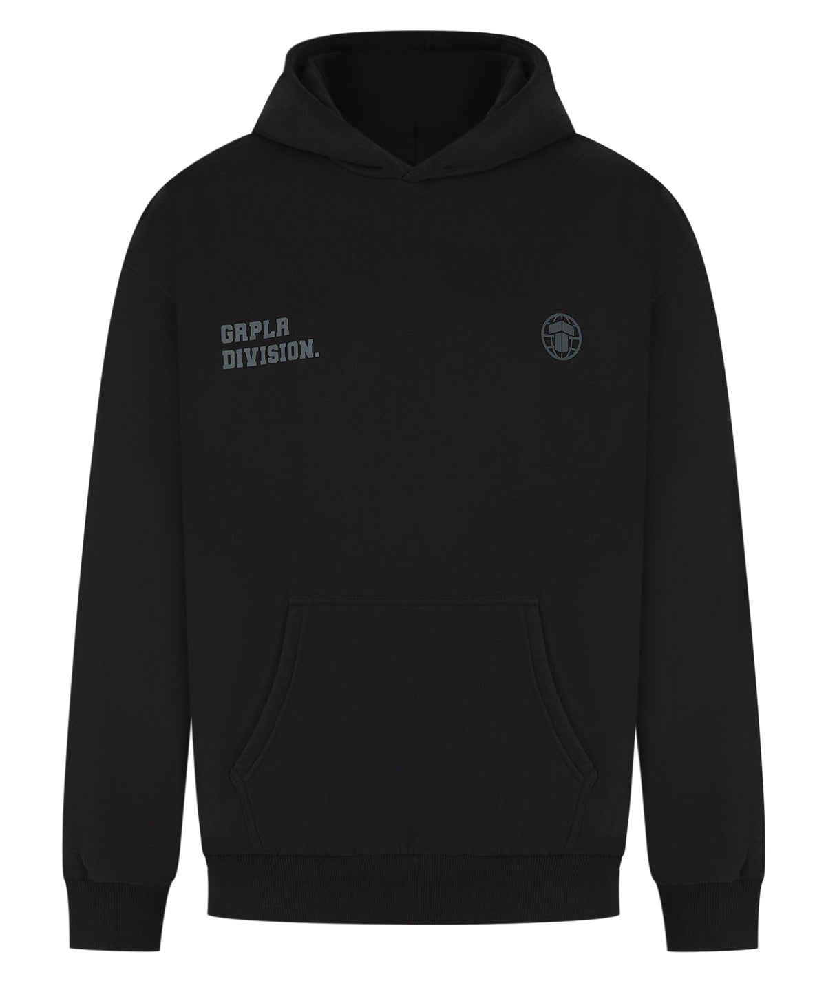 GRPLR Division Oversized Hoodie - Black