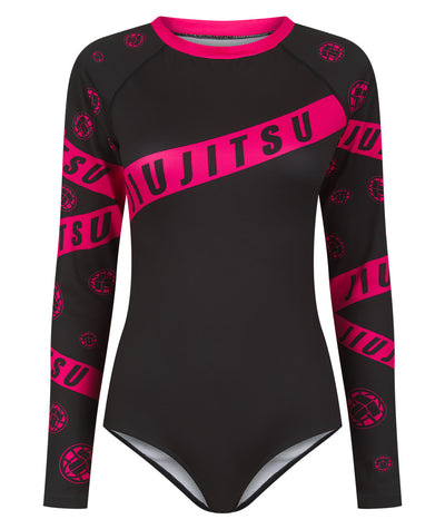 Helena Taped Leotard - Black & Pink