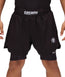Kids Dual Layer Grappling Shorts - Black