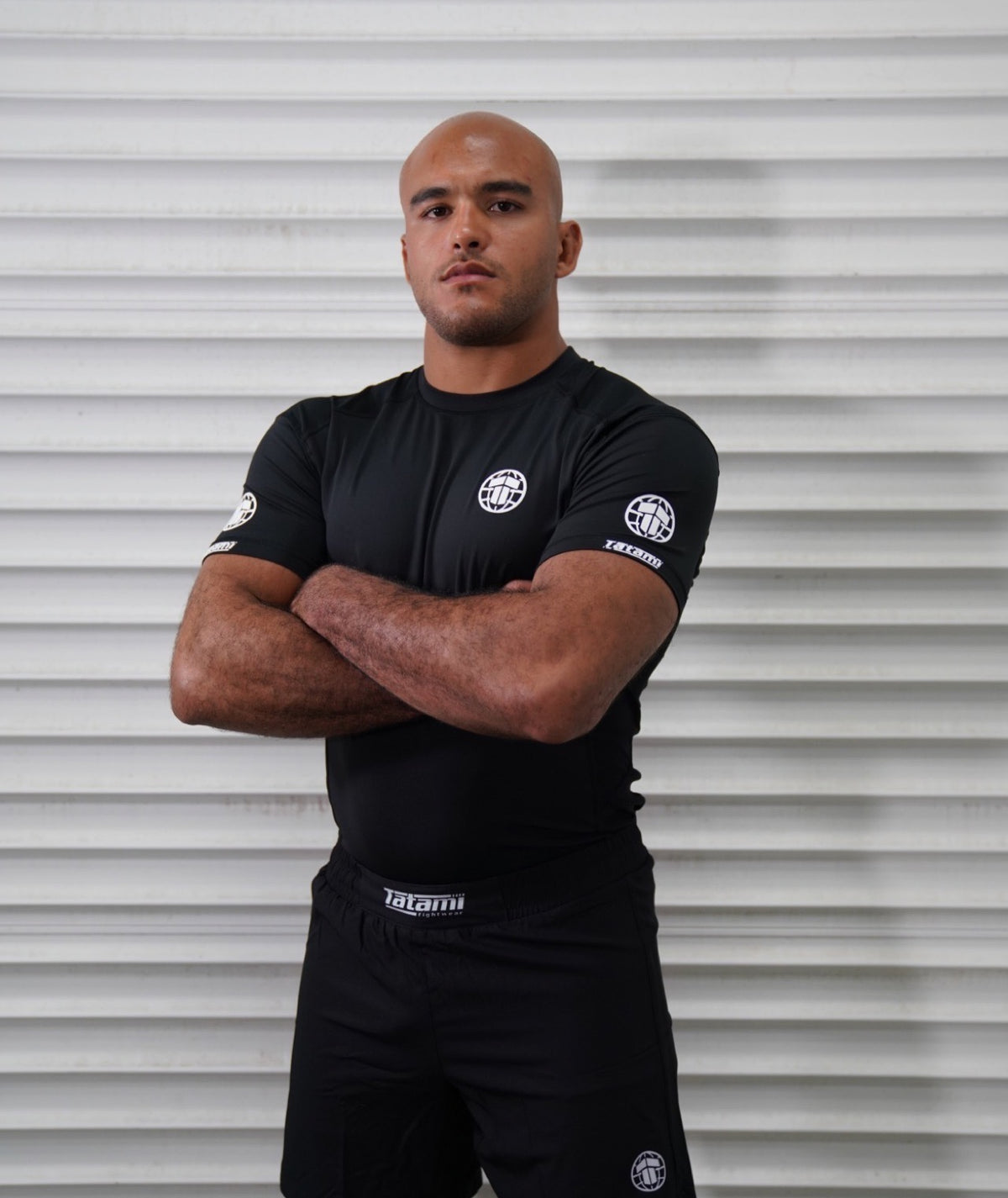 Tatami Pro Rash Guard - White on Black