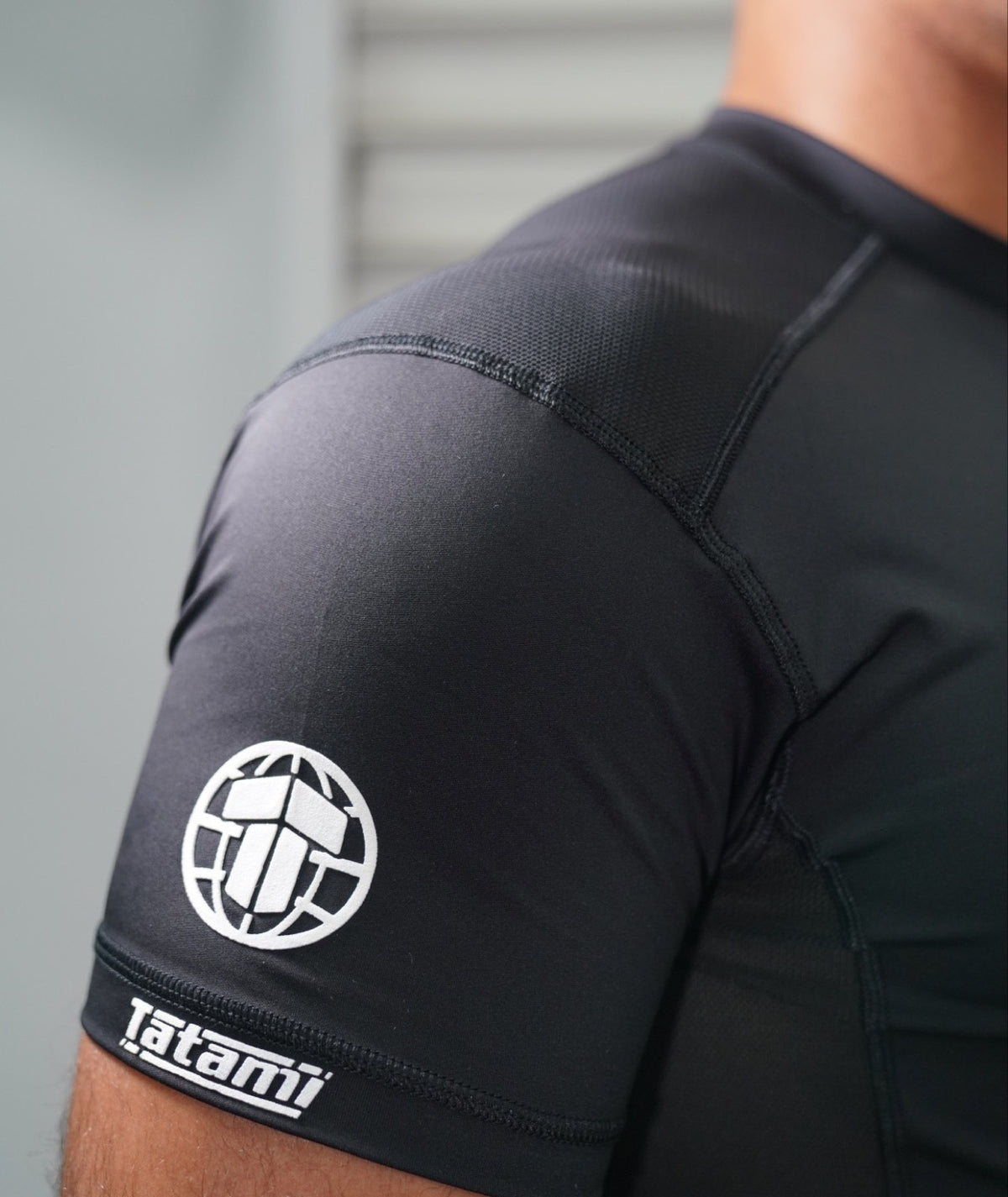 Tatami Pro Rash Guard - White on Black