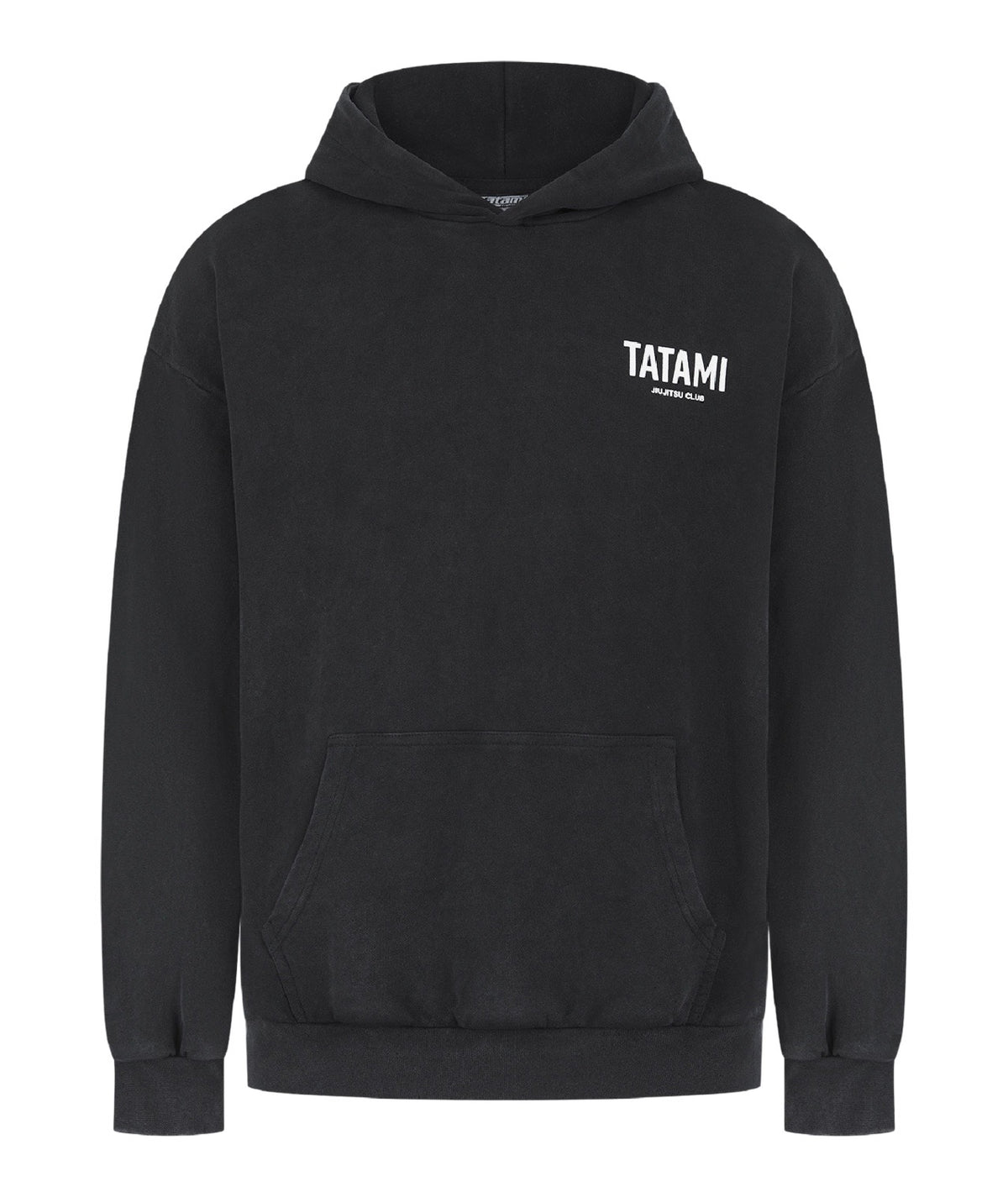 JJ Club Oversized Stonewashed Cotton Hoodie - Grey