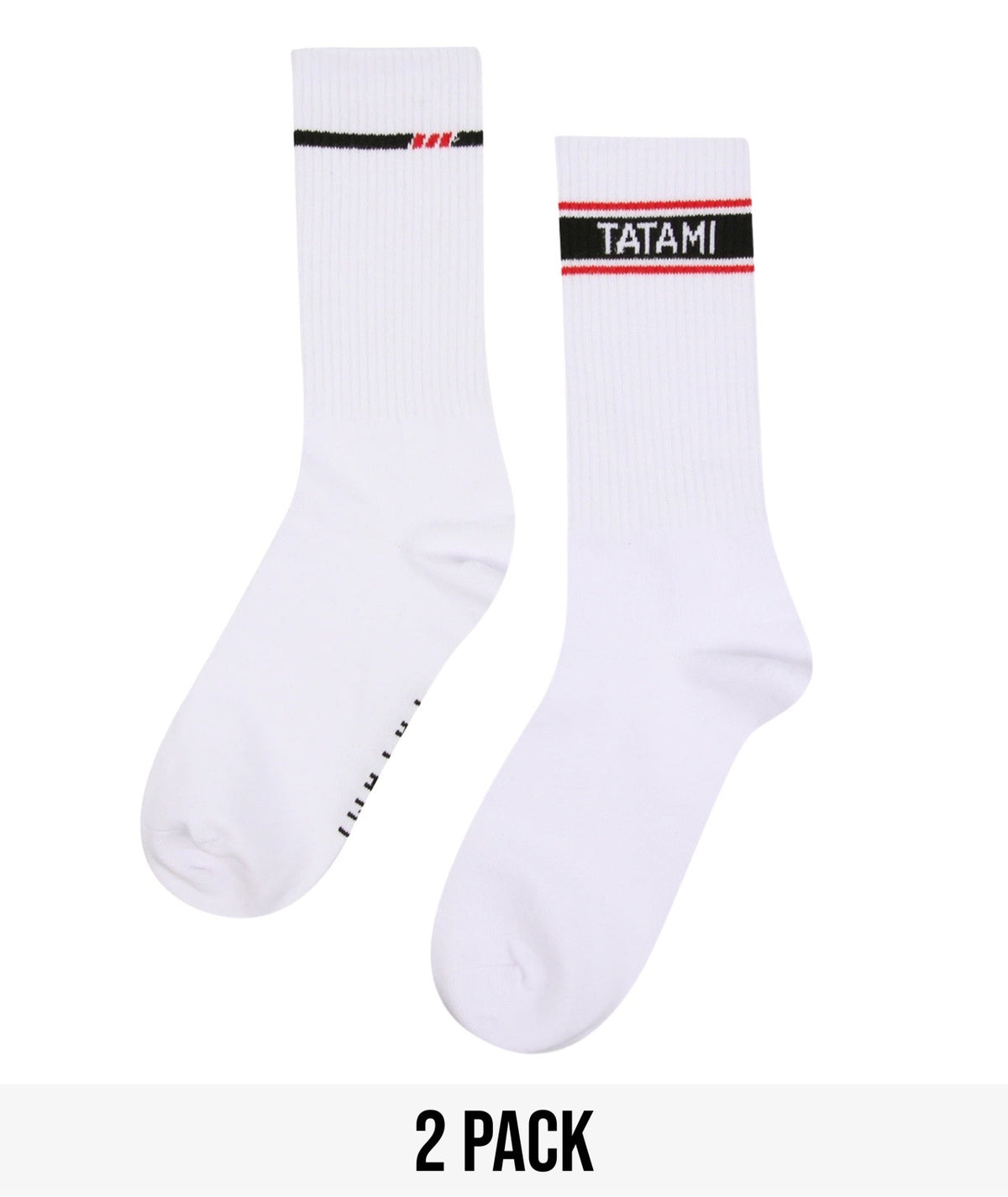 Tatami 2 Pack Crew Socks - White