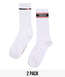 Tatami 2 Pack Crew Socks - White