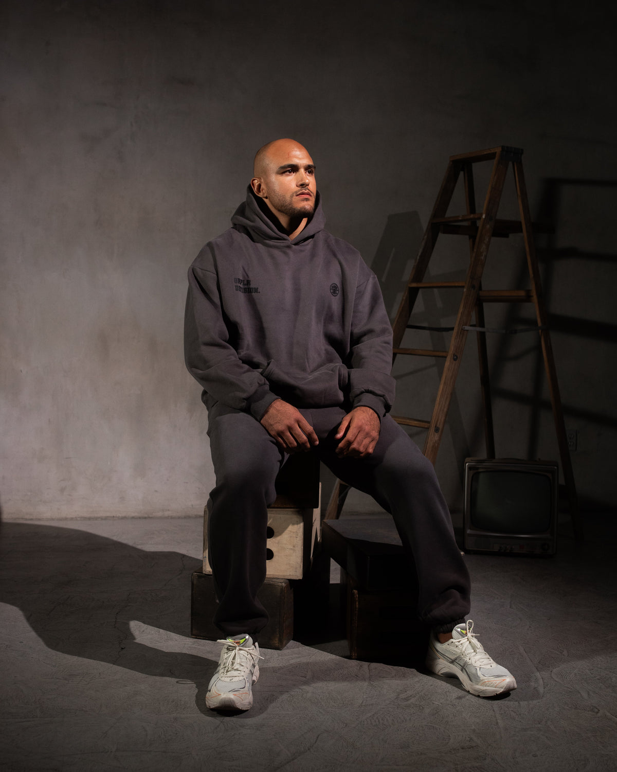GRPLR Division Oversized Hoodie - Grey