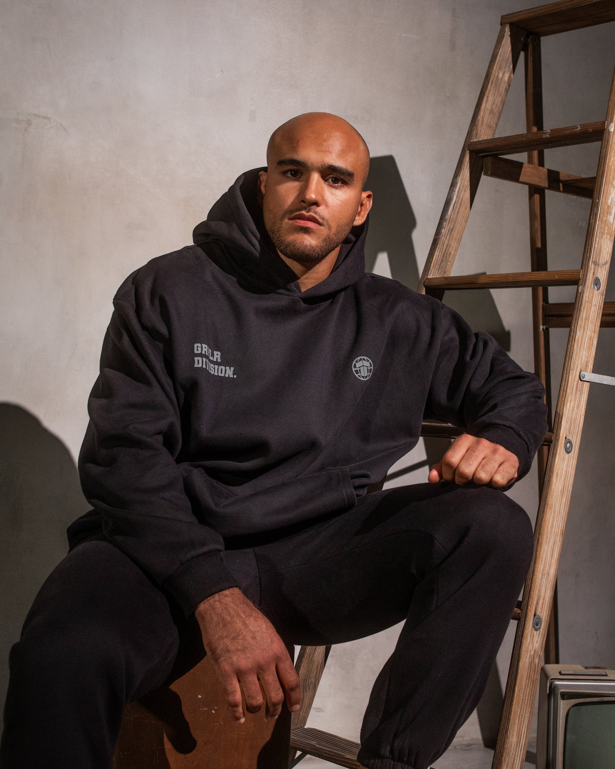 GRPLR Division Oversized Hoodie - Black