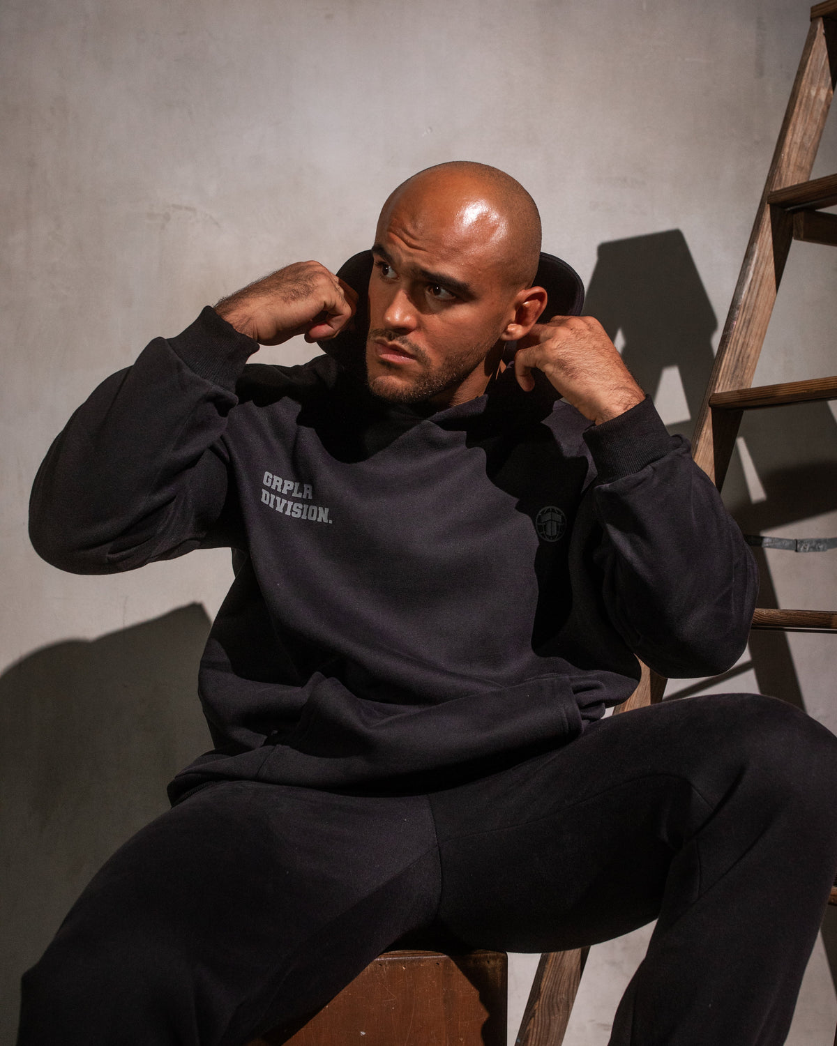 GRPLR Division Oversized Hoodie - Black