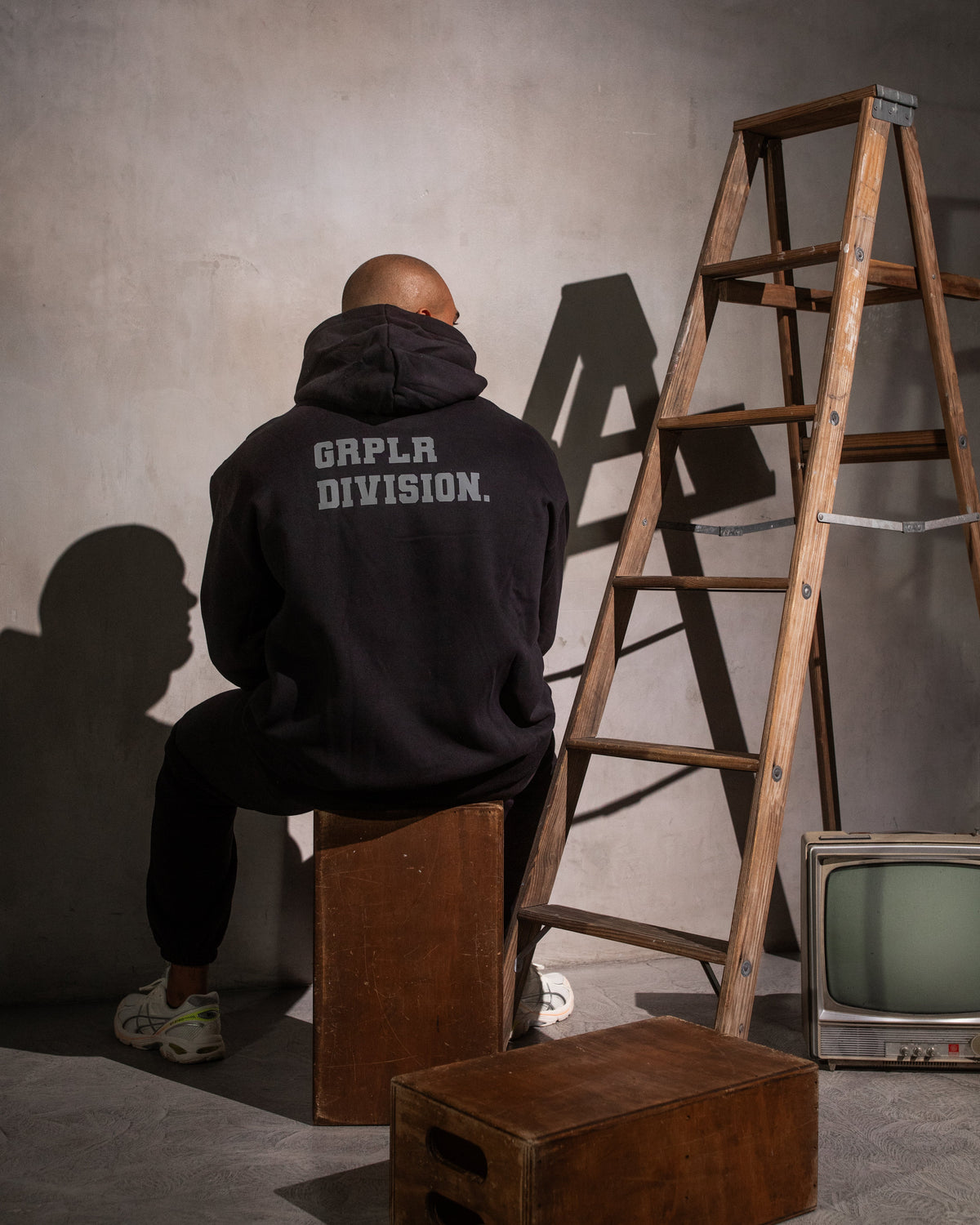 GRPLR Division Oversized Hoodie - Black