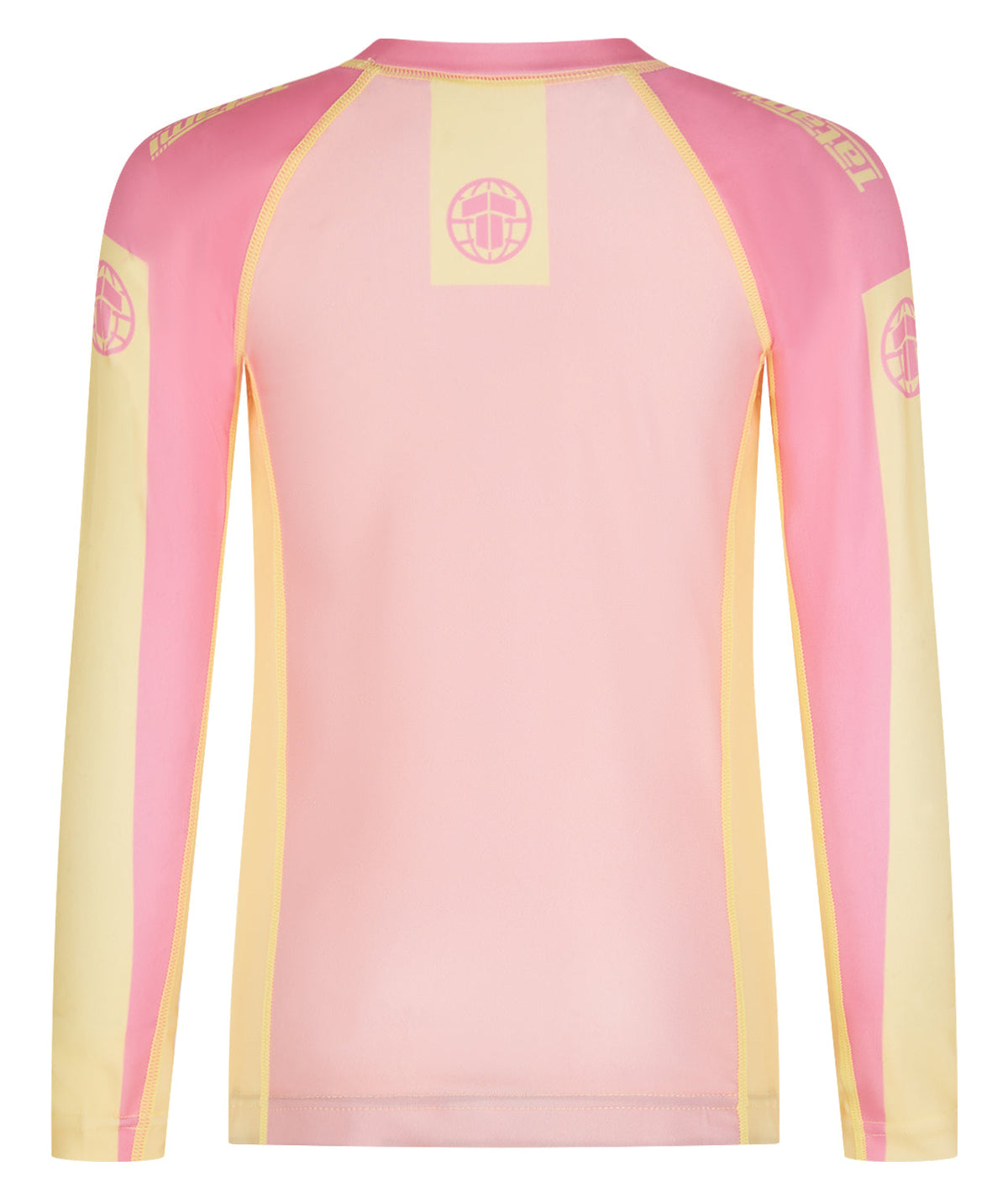 Kids Contrast Long Sleeve Rash Guard - Candy