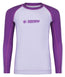 Kids Contrast Long Sleeve Rash Guard - Berry