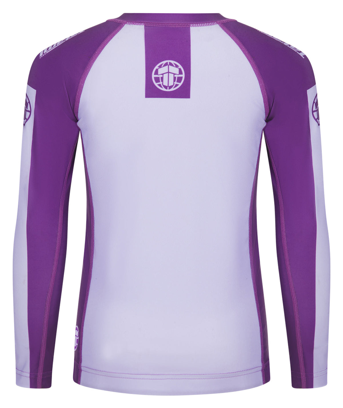 Kids Contrast Long Sleeve Rash Guard - Berry