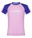 Kids Contrast Short Sleeve Rash Guard - Pink & Navy