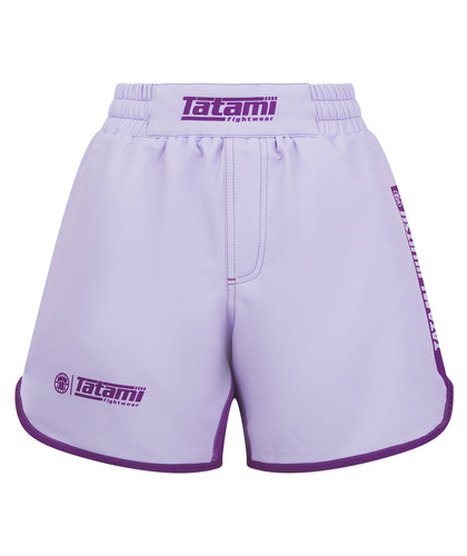 Kids Contrast Grappling Shorts - Berry