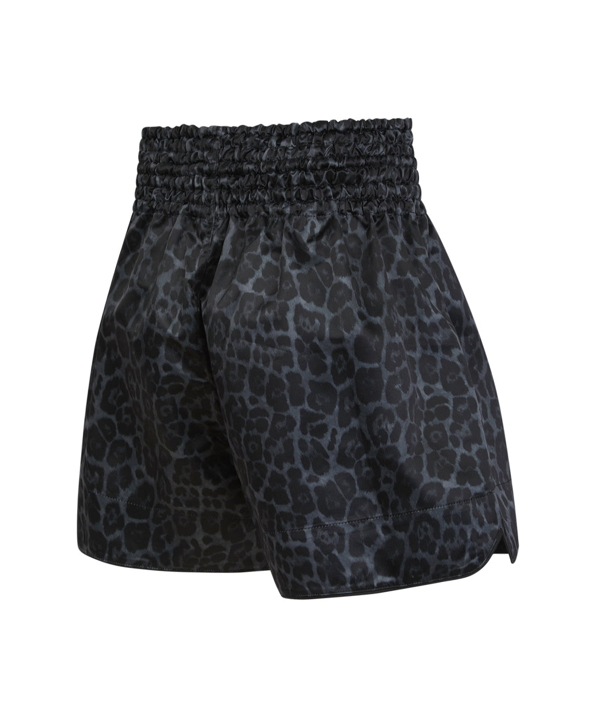 Kids Muay Thai Shorts - Black Leopard