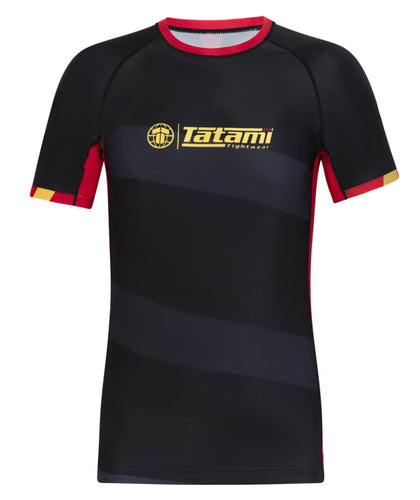 Kids Tatami Nomad Rash Guard - Black & Red