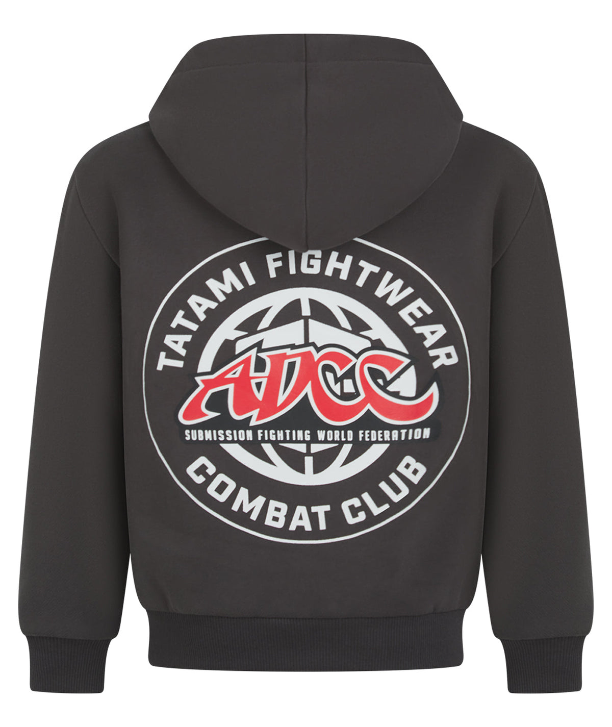 Kids Tatami X ADCC Combat Club Oversized Zip Hoodie - Grey