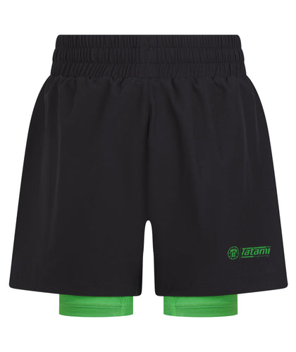 Kids Ranked Hybrid Shorts - Green
