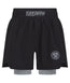 Kids Ranked Hybrid Shorts - Grey
