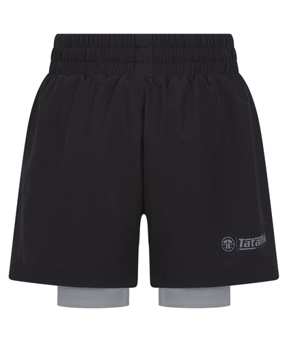 Kids Ranked Hybrid Shorts - Grey