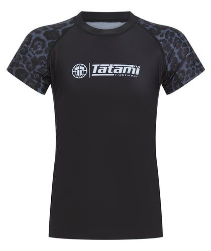 Kids Recharged Rash Guard - Grey Leopard