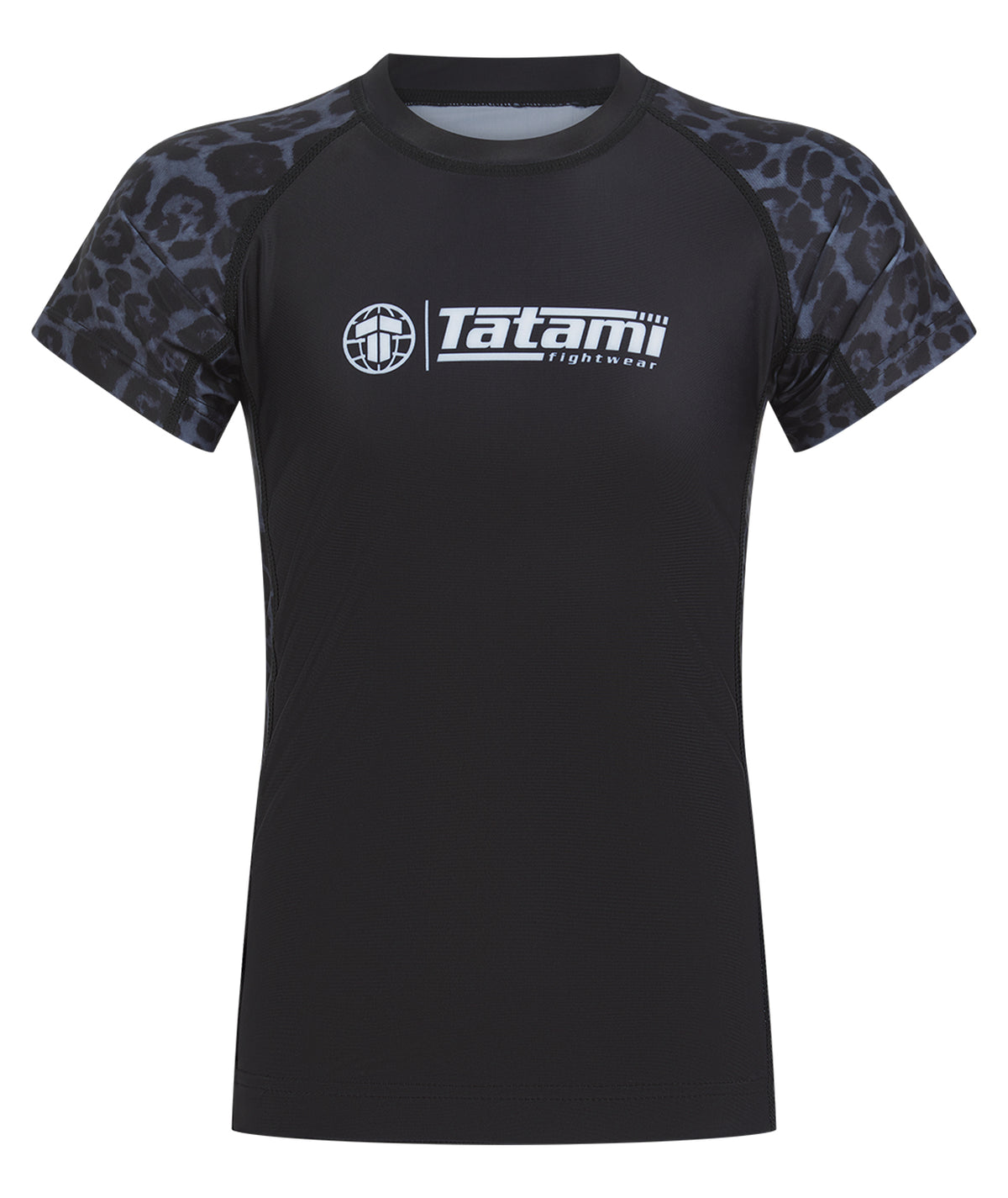 Kids Recharged Rash Guard - Grey Leopard
