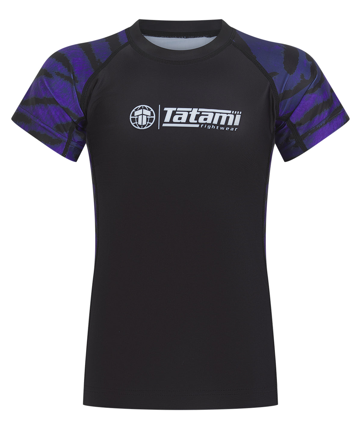Kids Recharged Rash Guard - Purple Tiger