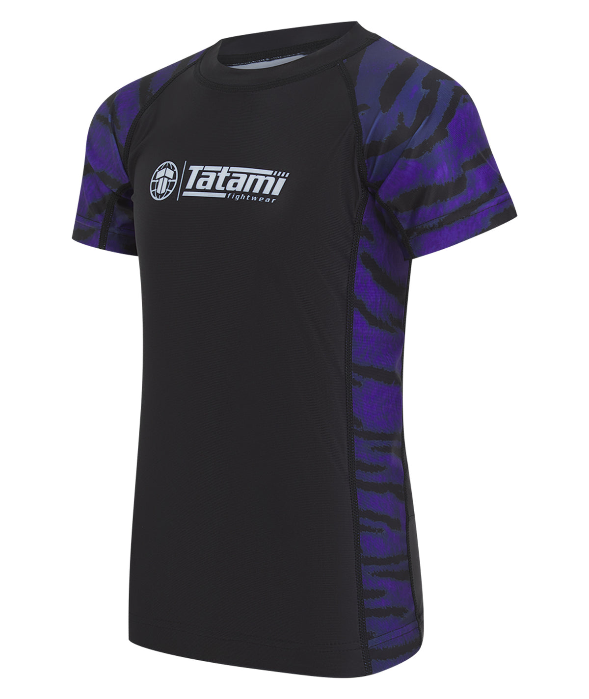 Kids Recharged Rash Guard - Purple Tiger
