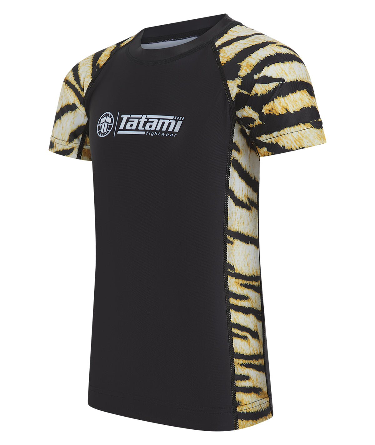 Kids Recharged Rash Guard - Yellow Tiger