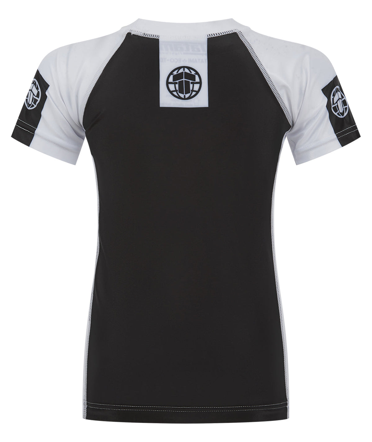 Kids IBJJF Ranked Short Sleeve Rash Guard - White
