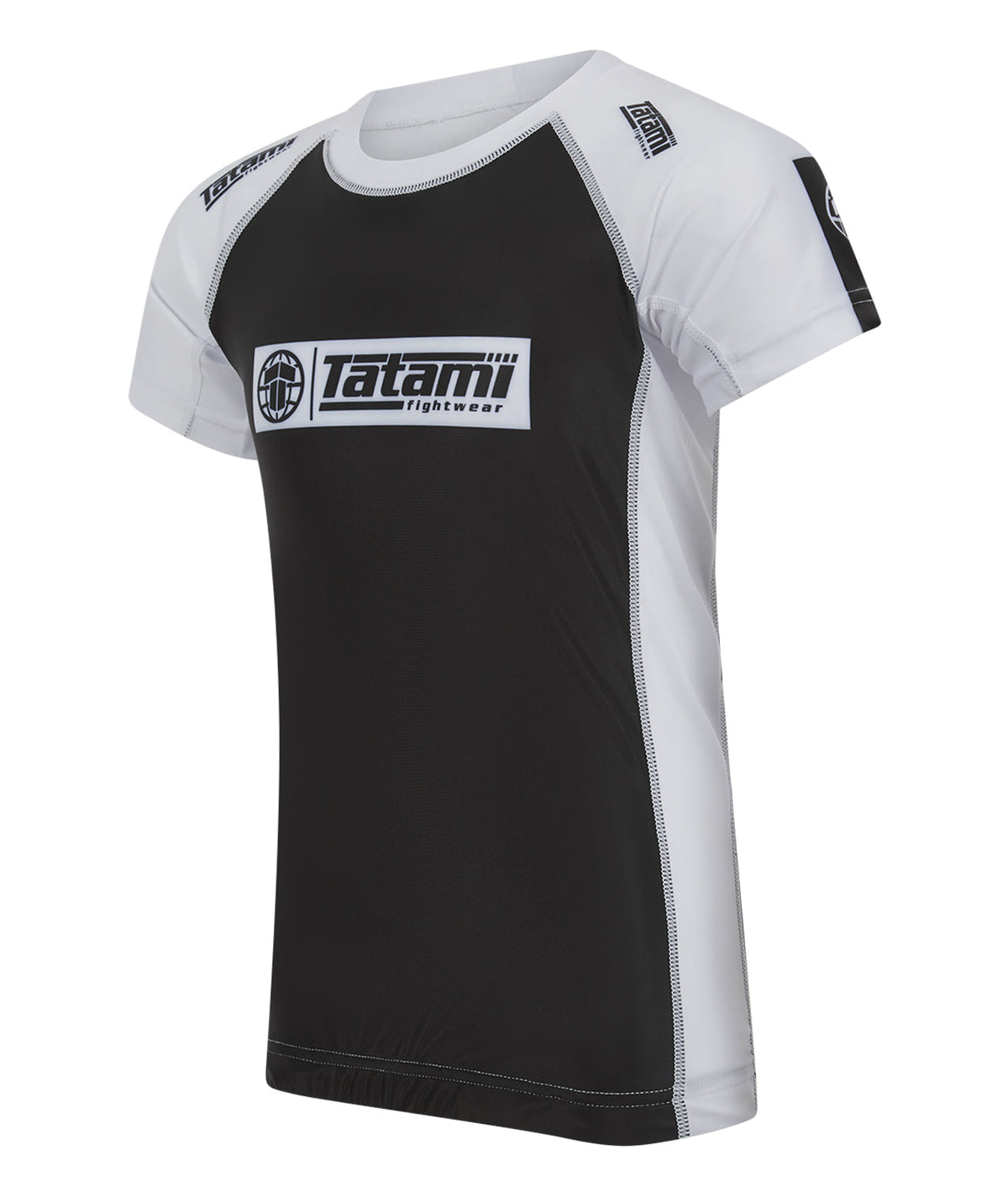 Kids IBJJF Ranked Short Sleeve Rash Guard - White