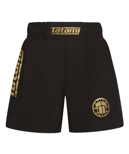Kids Tatami Pro Grappling Shorts - Black & Gold