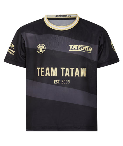 Kids Team Tatami Mesh T-Shirt - Black & Gold