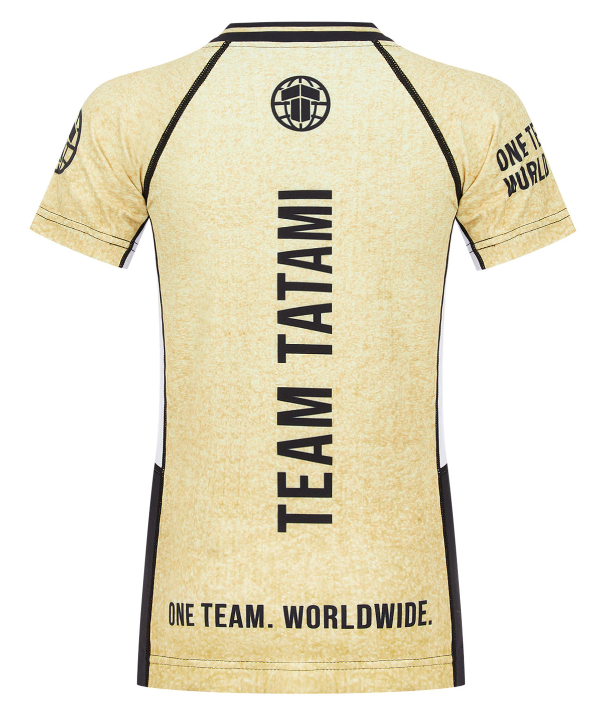 Kids Team Tatami Short Sleeve Rash Guard - Gold