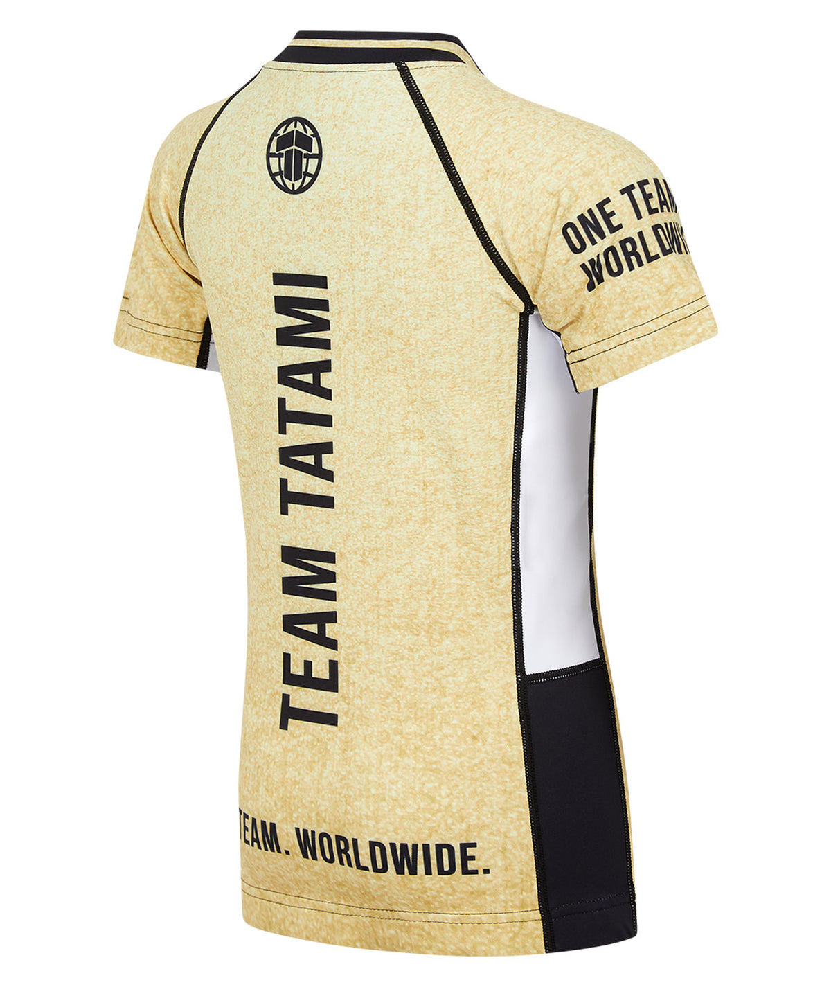 Kids Team Tatami Short Sleeve Rash Guard - Gold