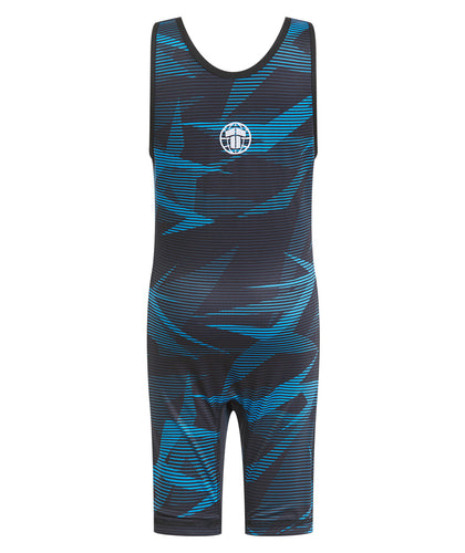 Kids Wrestling Singlets - Blue