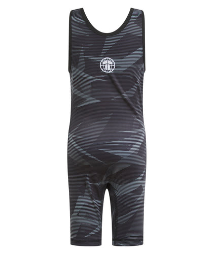 Kids Wrestling Singlets - Black