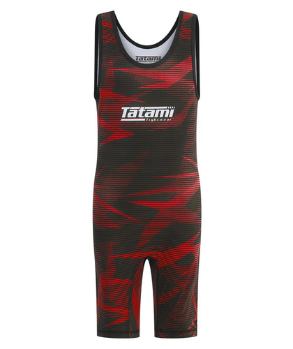Kids Wrestling Singlets - Red