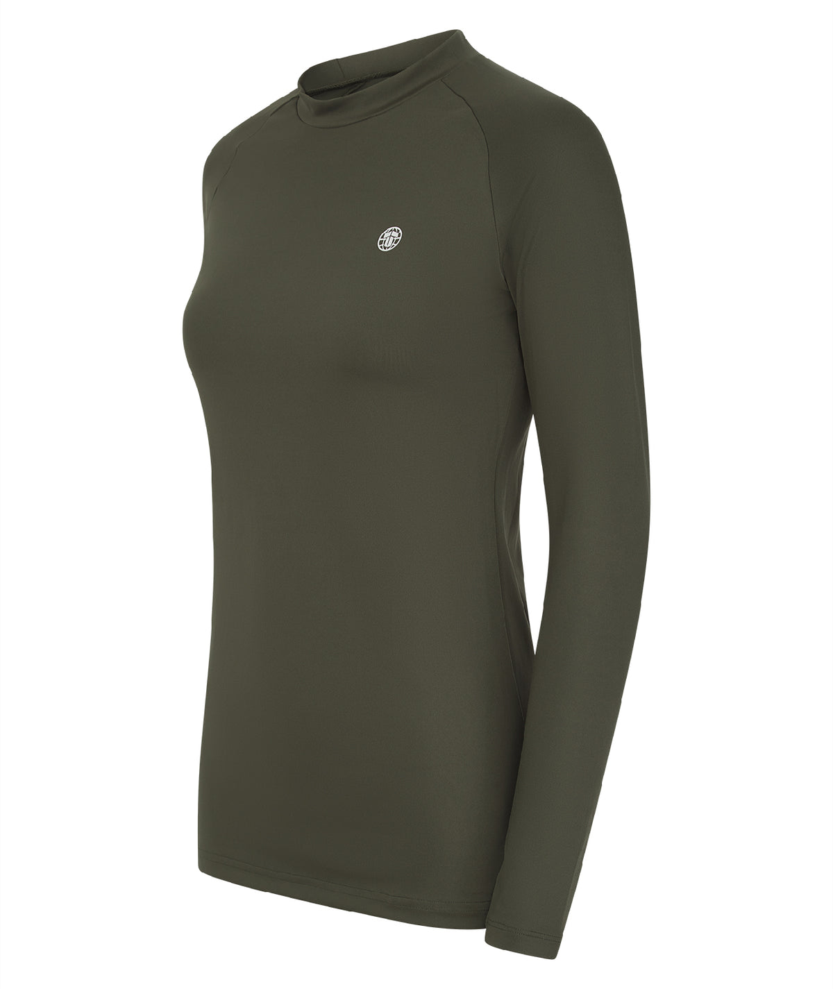Ladies Agile Long Sleeve Rash Guard - Khaki