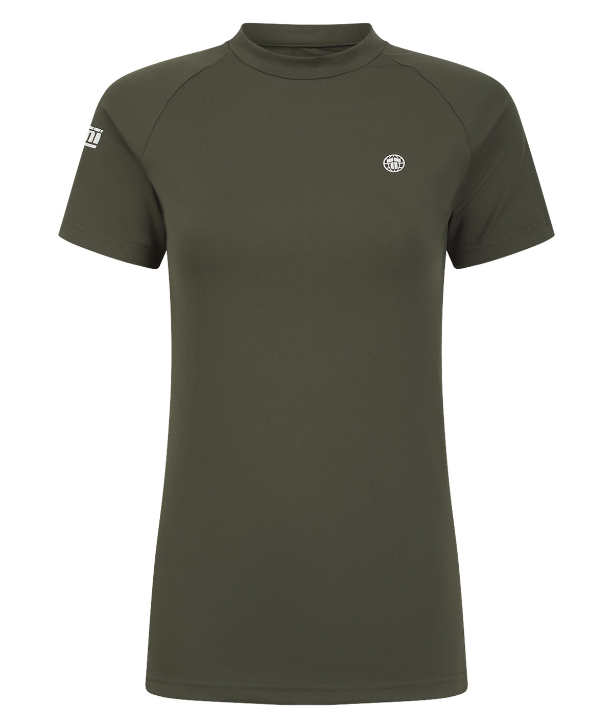 Ladies Agile Short Sleeve Rash Guard - Khaki