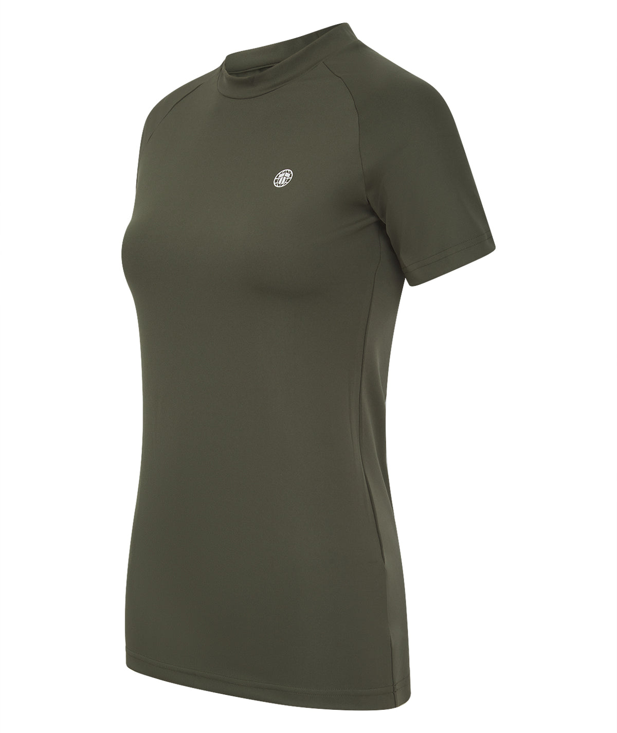 Ladies Agile Short Sleeve Rash Guard - Khaki