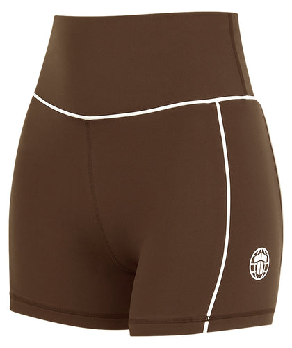 Ladies Contour Compression Shorts - Brown