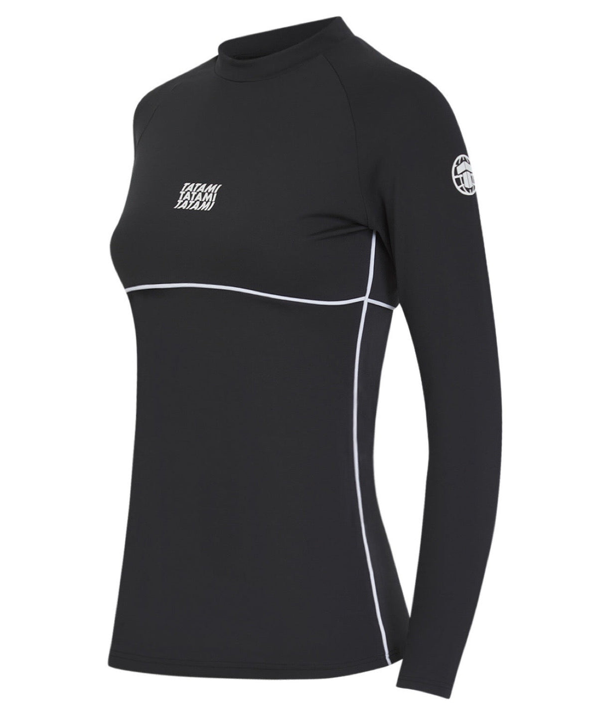 Ladies Contour Long Sleeve Rash Guard - Black