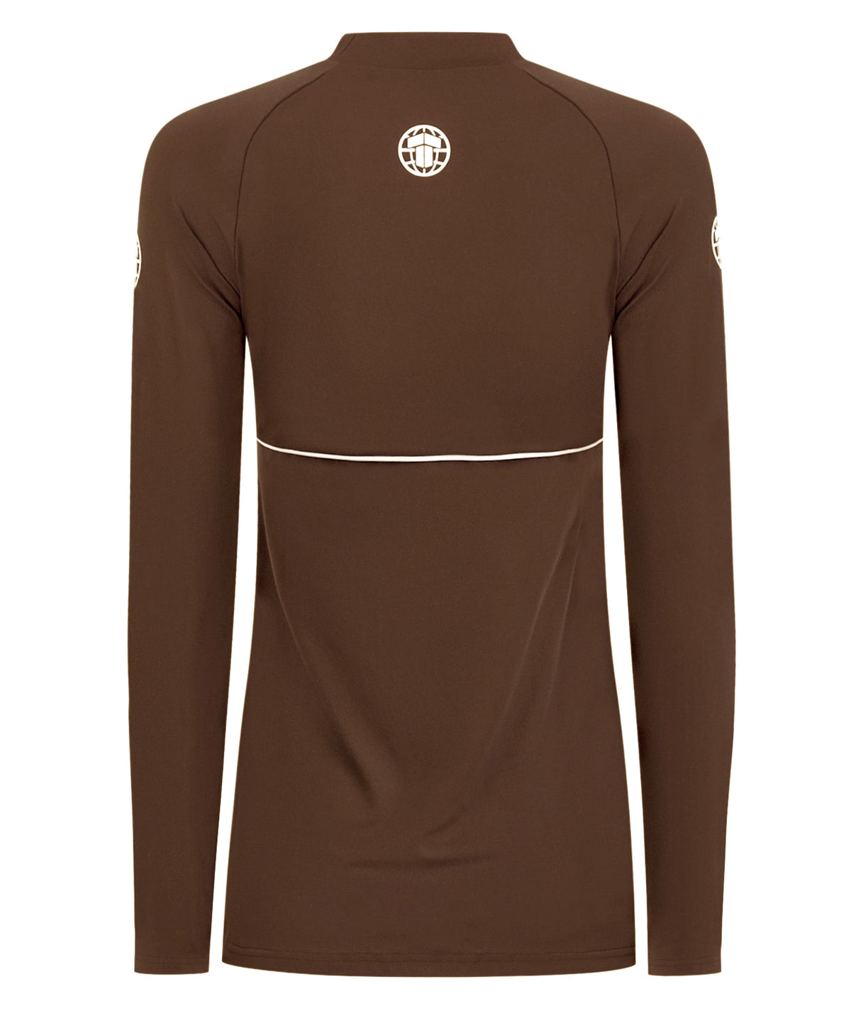 Ladies Contour Long Sleeve Rash Guard - Brown