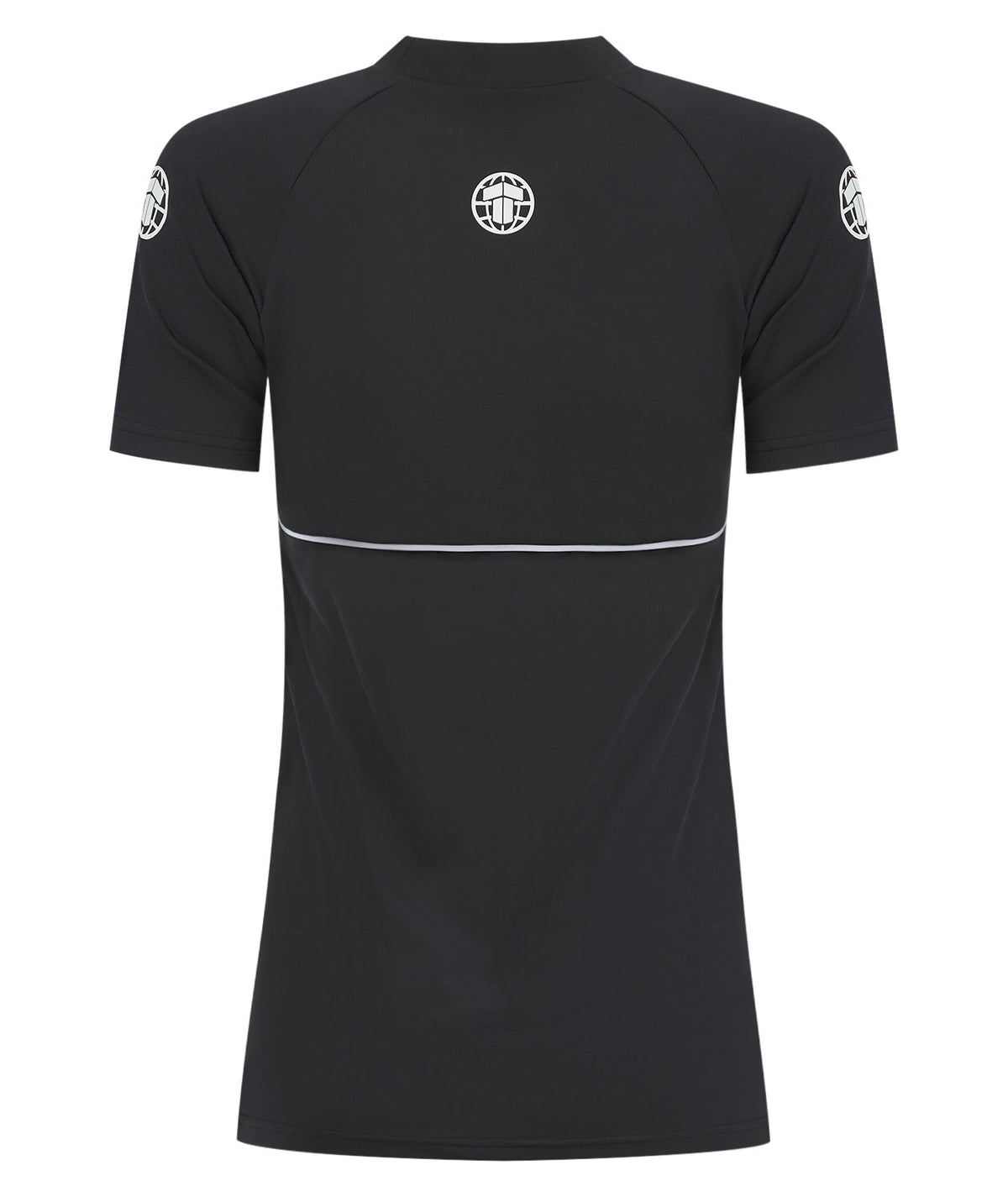 Ladies Contour Short Sleeve Rash Guard - Black