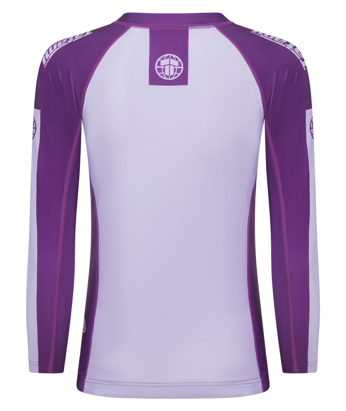 Ladies Contrast Long Sleeve Rash Guard - Berry