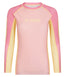 Ladies Contrast Long Sleeve Rash Guard - Candy