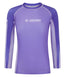 Ladies Contrast Long Sleeve Rash Guard - Purple